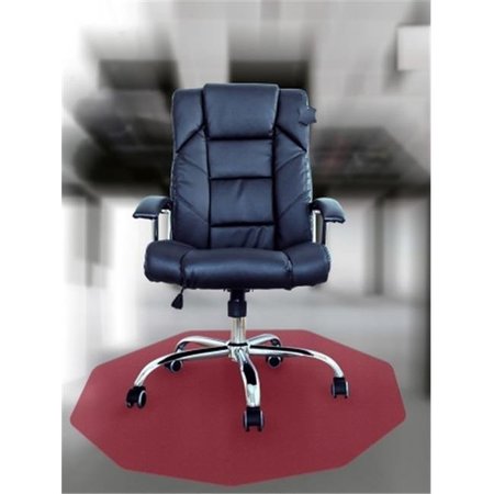FLOORTEX USA FloortexUSA FC121001009RC Cleartex 9Mat Ultimat Polycarbonate  Cerise Pink Chairmat For Hard Floor & Carpet Tiles FC121001009RC